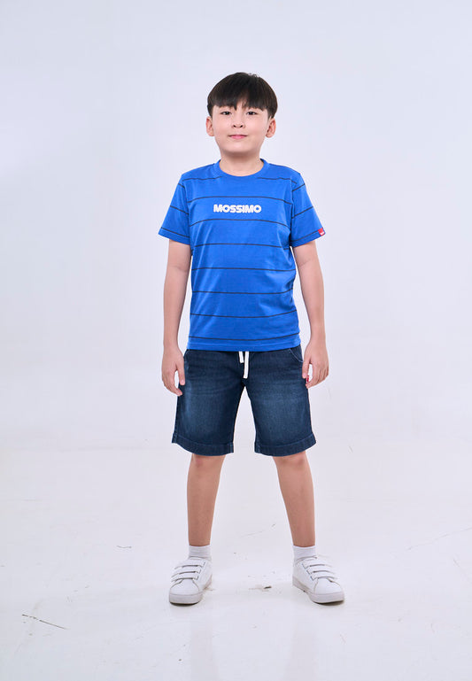 Mossimo Kids Kaiden Dazz Blue Basic Regular Tshirt