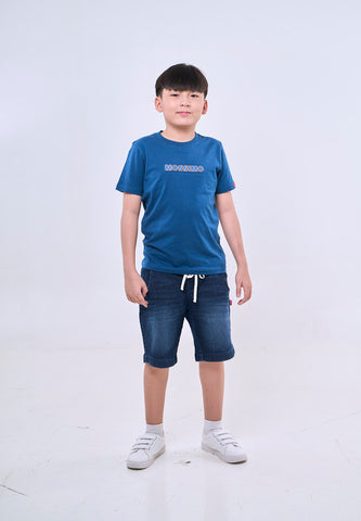 Mossimo Kids Dale Soda Blue Basic Graphic Tshirt