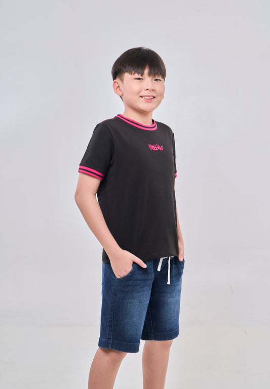 Mossimo Kids Brivon Black Basic Regular Tshirt