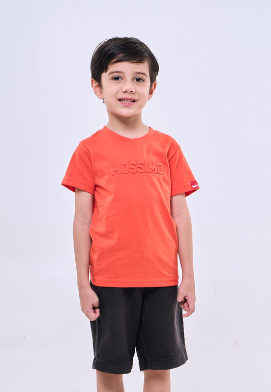 Mossimo Kids Kenneth Red Orange Basic Graphic Tshirt