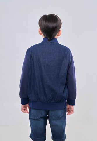 Mossimo Kids Lumen Dazz Blue Denim Varsity Jacket