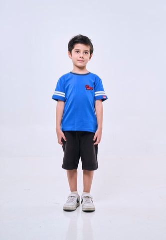 Mossimo Kids Stanley Dazz Blue Sporty Round Neck Top