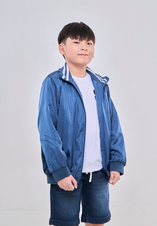 Mossimo Kids Soda Blue Stand Up Collar Jacket