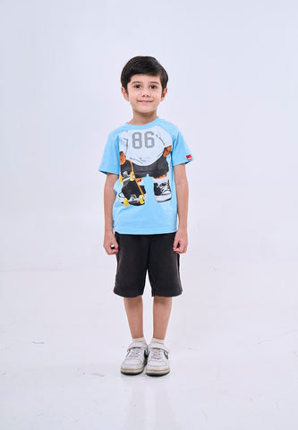Mossimo Kids Blue Unisex Mossybear Basic Tshirt