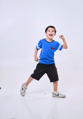 Mossimo Kids Stanley Dazz Blue Sporty Round Neck Top