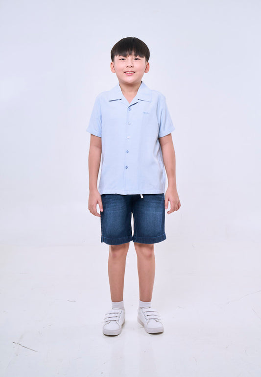 Mossimo Kids Blue Knits Collar Top For Boys