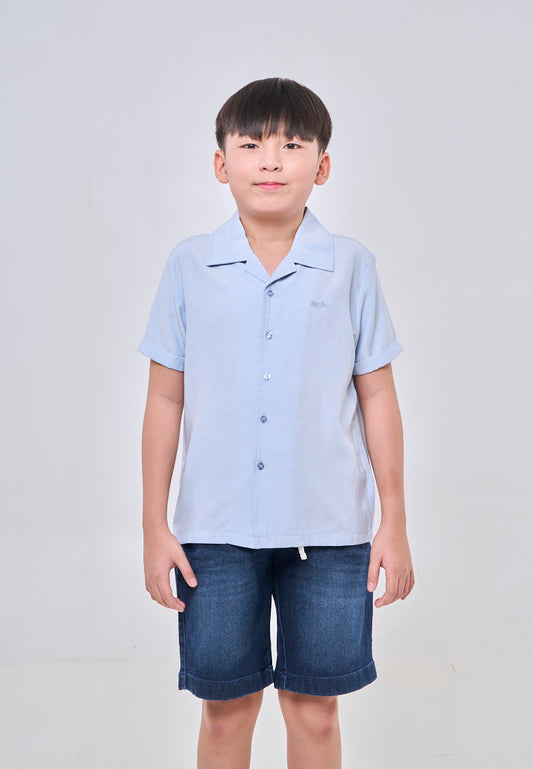 Mossimo Kids Blue Knits Collar Top For Boys