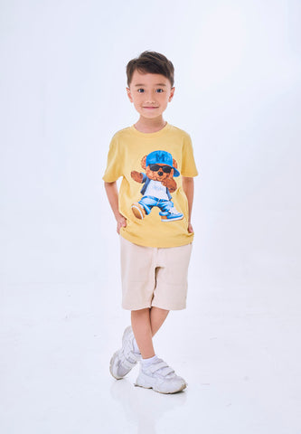 Mossimo Kids Juno Golden Cream Unisex MossyBear Regular Tshirt