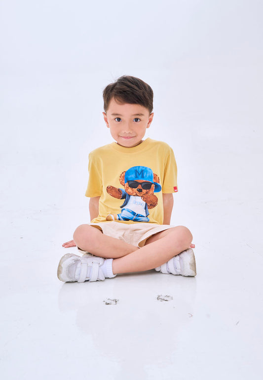 Mossimo Kids Juno Golden Cream Unisex MossyBear Regular Tshirt