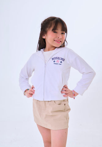 Mossimo Kids Thaliel White Knit Longsleeves Hoodie