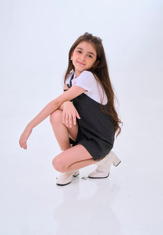 Mossimo Kids Cora Dark Gray Strap Short Playsuit