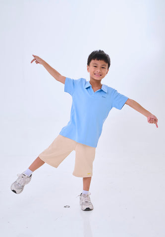 Mossimo Kids Hollis Blue V-Neck Sporty Collar Top