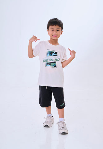Mossimo Kids Black White Basic Tshirt w/ Short Set For Boys