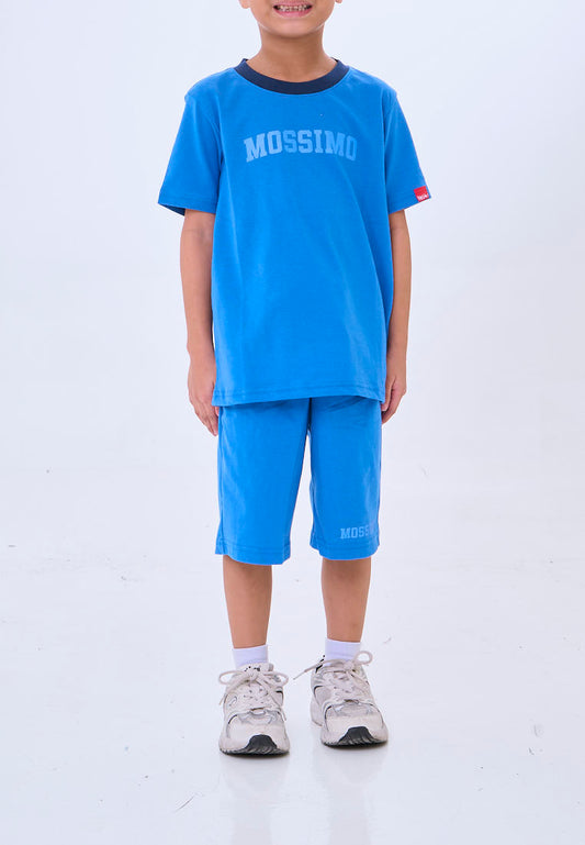 Mossimo Kids Darien Blue Plush Sweatshirt & Shorts Set