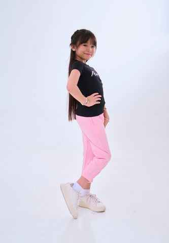 Mossimo Kids Myrris Pink Knit Jogger Pants