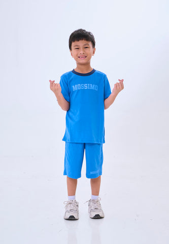 Mossimo Kids Darien Blue Plush Sweatshirt & Shorts Set