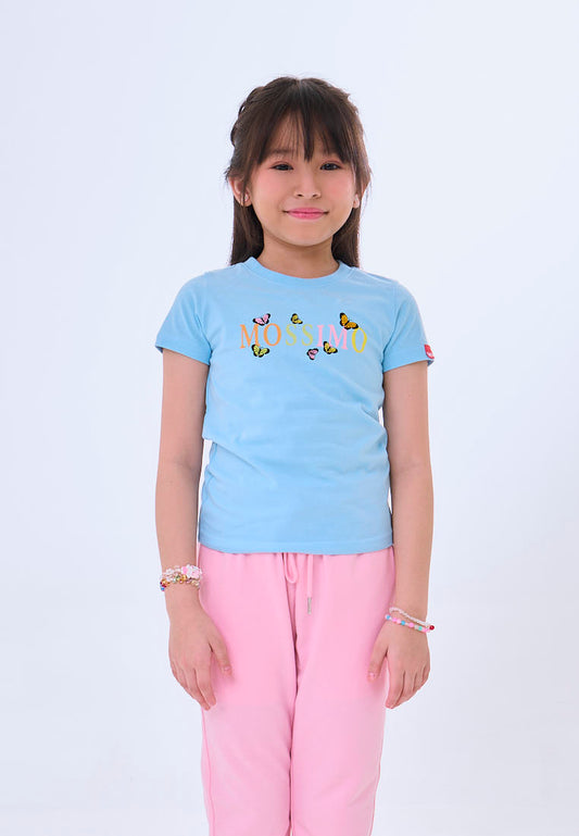 Mossimo Kids Elyrion Sky Blue Basic Regular Tshirt
