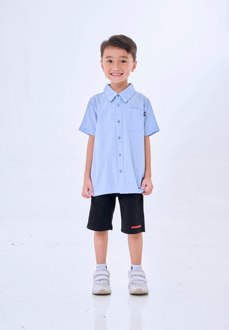 Mossimo Kids Azari Blue Woven Textured Top