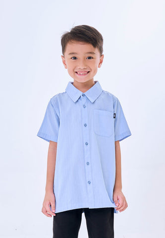Mossimo Kids Azari Blue Woven Textured Top