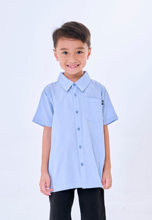 Mossimo Kids Azari Blue Woven Textured Top