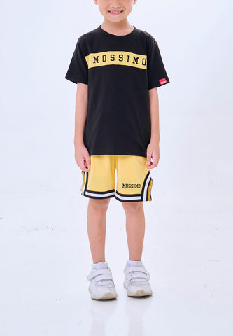 Mossimo Kids Vyric Black Yellow Sporty w/ Short Set