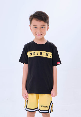 Mossimo Kids Vyric Black Yellow Sporty w/ Short Set
