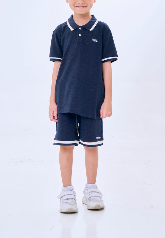 Mossimo Kids Thayer Navy Blue Polo Shirt & Shorts Set