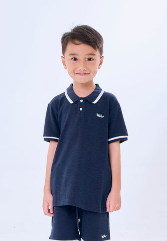 Mossimo Kids Thayer Navy Blue Polo Shirt & Shorts Set