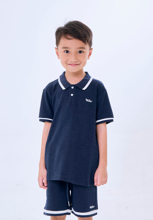 Mossimo Kids Thayer Navy Blue Polo Shirt & Shorts Set
