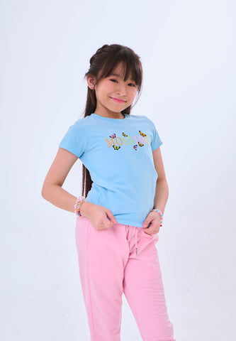 Mossimo Kids Elyrion Sky Blue Basic Regular Tshirt