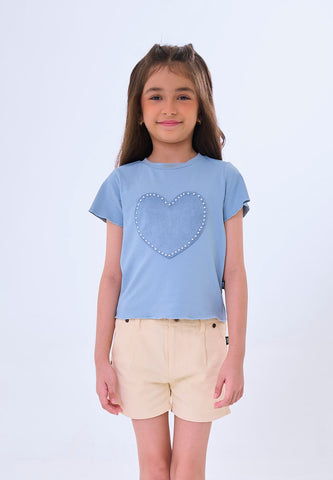 Mossimo Kids Chaskael Light Blue Ribbed Tshirt