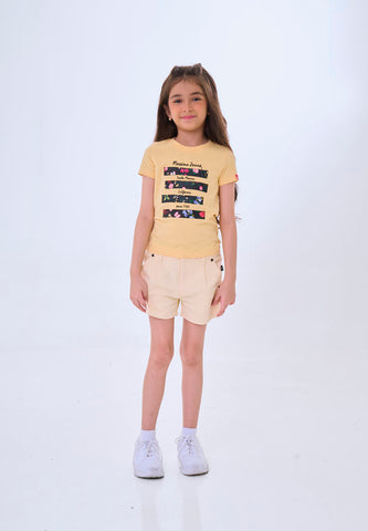 Mossimo Kids Aeryn Yellow Basic Regular Tshirt