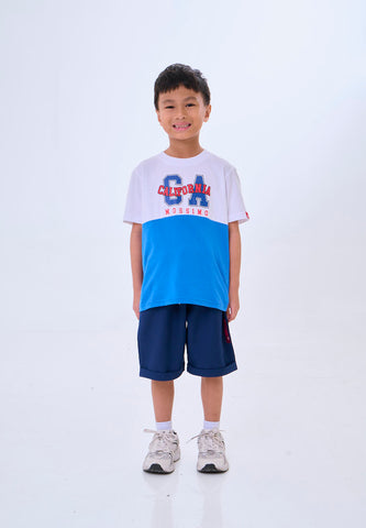 Mossimo Kids Eliam White Blue Regular Tshirt