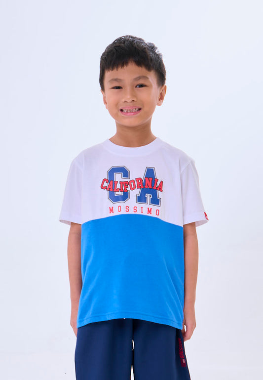 Mossimo Kids Eliam White Blue Regular Tshirt