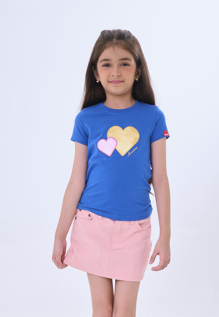 Mossimo Kids Amaru Dazz Blue  Basic Graphic Tshirt