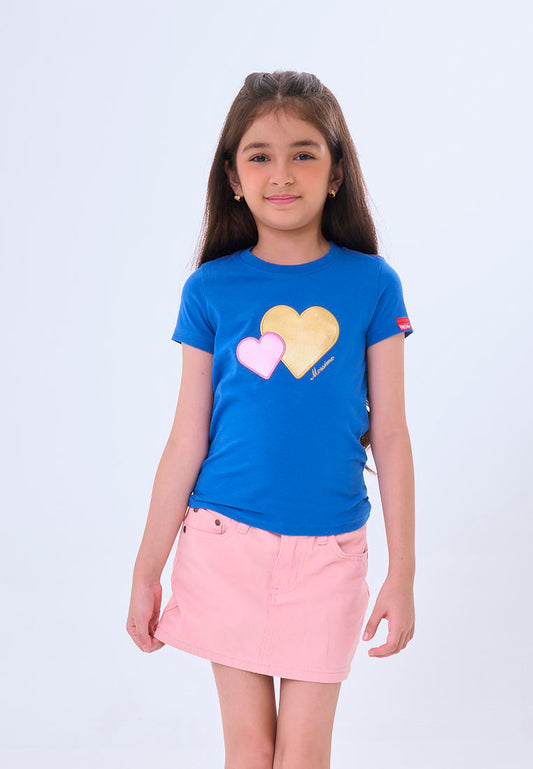 Mossimo Kids Amaru Dazz Blue  Basic Graphic Tshirt