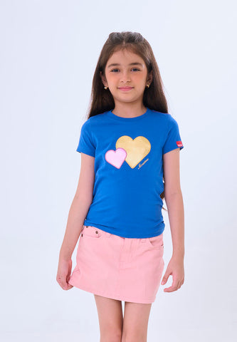 Mossimo Kids Amaru Dazz Blue  Basic Graphic Tshirt