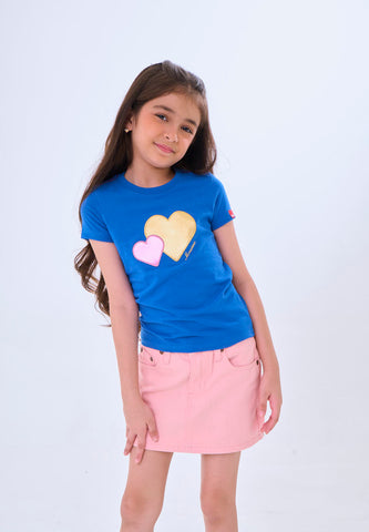 Mossimo Kids Amaru Dazz Blue  Basic Graphic Tshirt