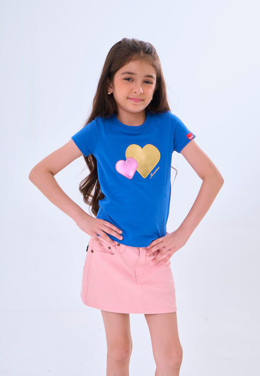 Mossimo Kids Amaru Dazz Blue  Basic Graphic Tshirt