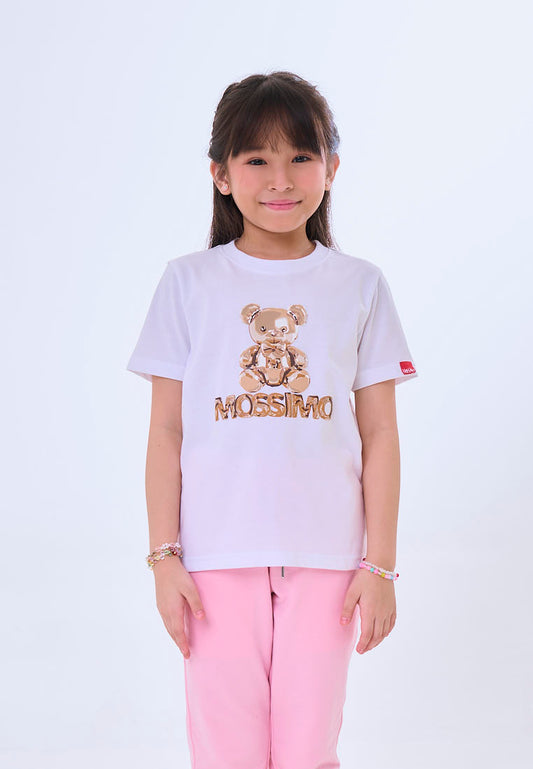 Mossimo Kids Aero White Mossybear Unisex Regular Tshirt