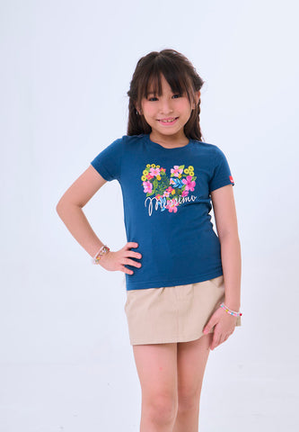 Mossimo Kids Chaska Soda Blue Basic Graphic Tshirt