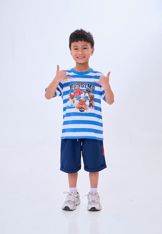 Mossimo Kids Beau Blue Mossybear Unisex Regular Tshirt