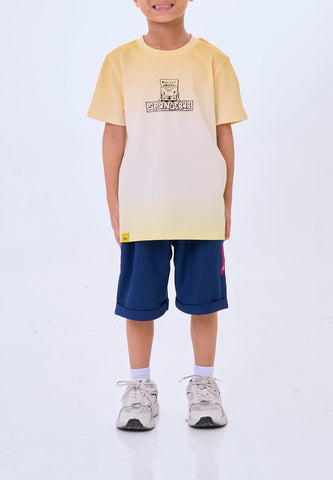 Mossimo Kids  Beige Spongebob Printed Color Block Tee