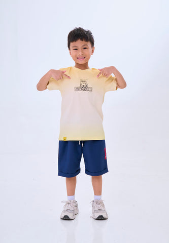 Mossimo Kids  Beige Spongebob Printed Color Block Tee