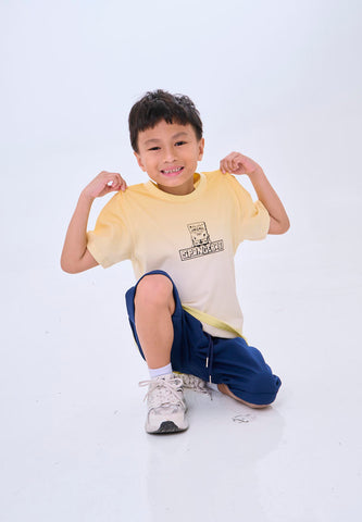 Mossimo Kids  Beige Spongebob Printed Color Block Tee