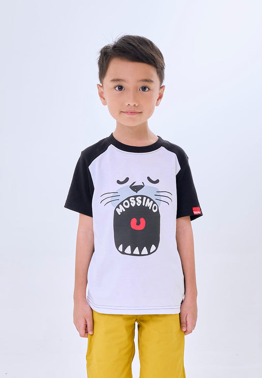 Mossimo Kids Gerald White Raglan Regular Tshirt