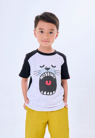 Mossimo Kids Gerald White Raglan Regular Tshirt