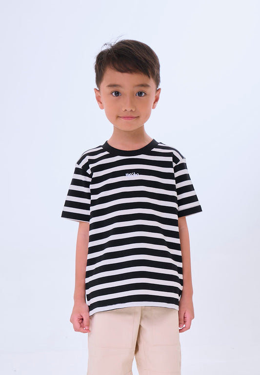 Mossimo Kids Flint Black Cream Striped Top & Shorts Set