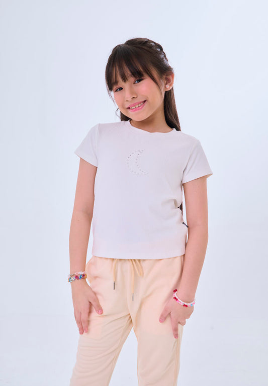 Mossimo Kids Luma White Striped Ribbed Baby Tee