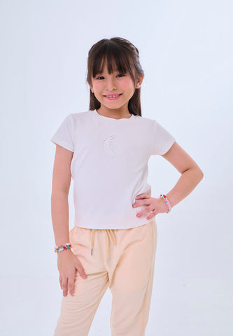 Mossimo Kids Luma White Striped Ribbed Baby Tee